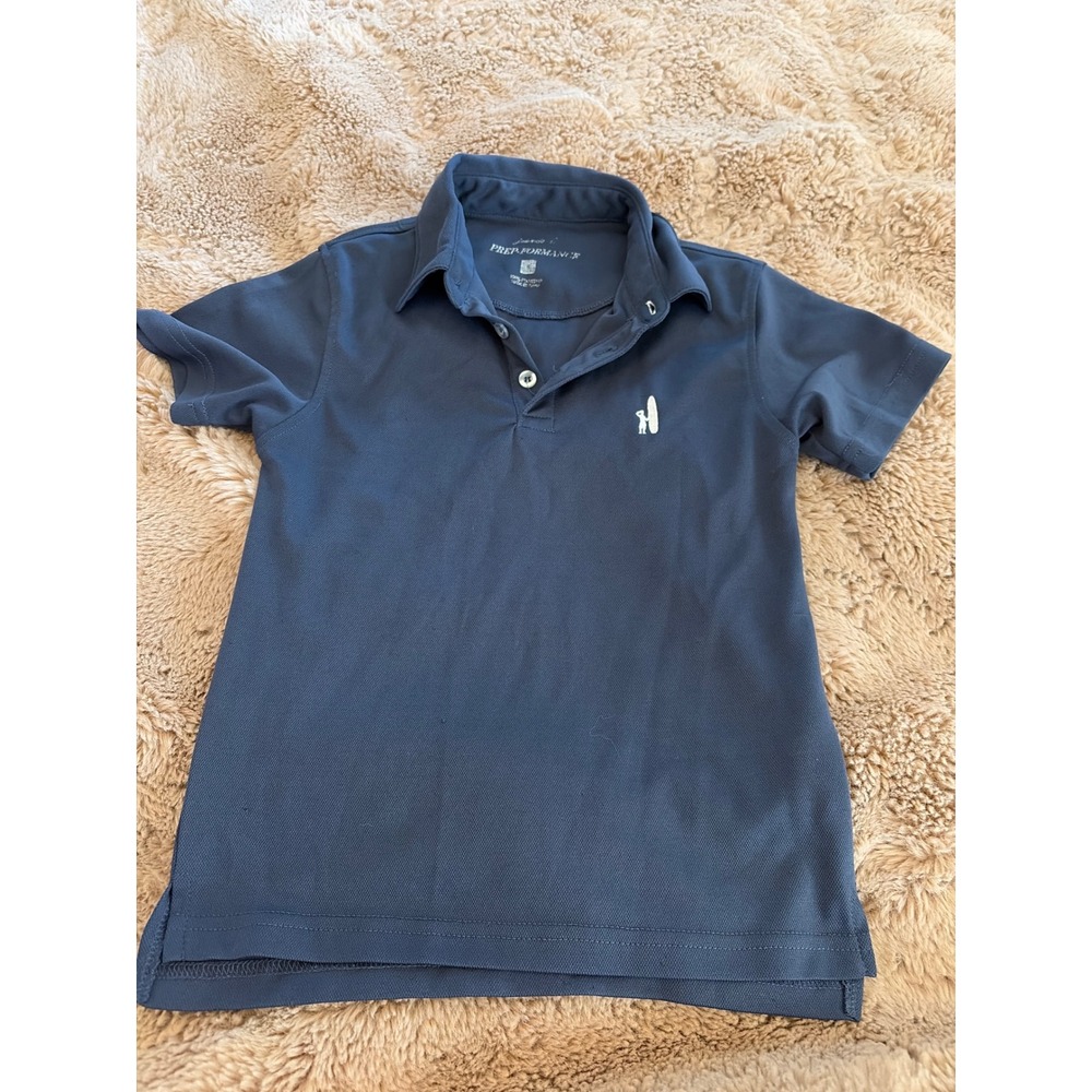Johnnie-O Prep-Formance Mens Navy Blue Short Sleeve Mesh Polo Shirt Size S